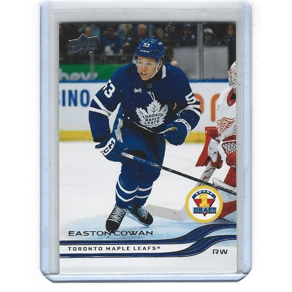 Easton Cowan 2025-26 Upper Deck 1st Round Draft Rookie card #748