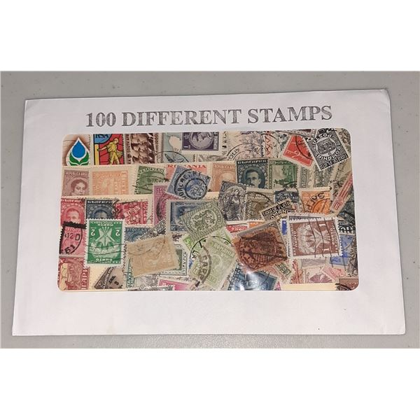 100 Different Stamps in Sealed envelope