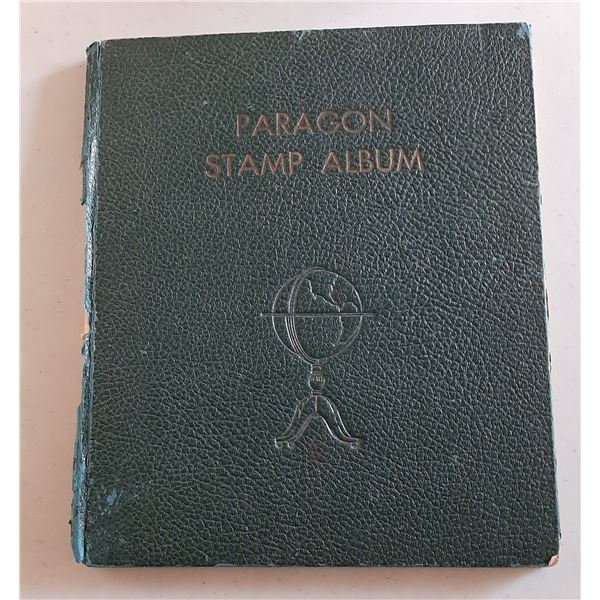 Vintage 1930's Paragon Stamp Album with Stamps