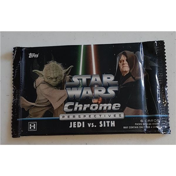 Topps Star Wars Chrome Perspectives Jedi Vs Sith trading cards Sealed Pack