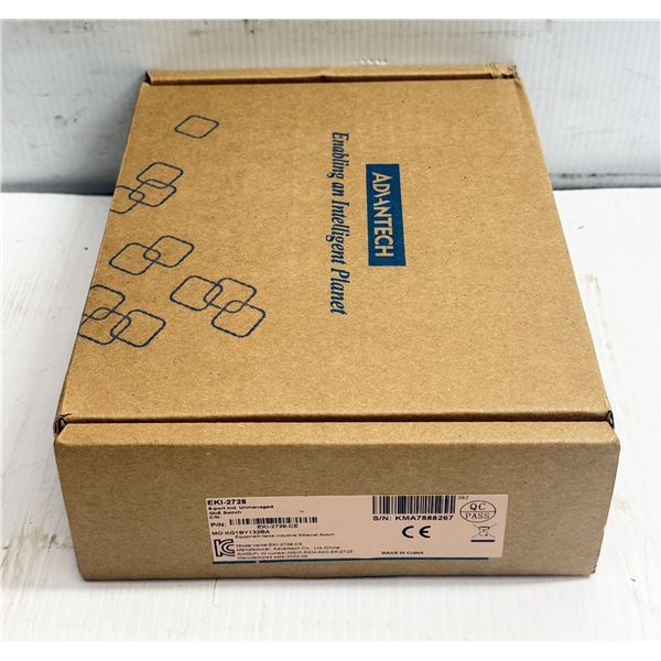 Advantech #EKI-2728 8 Port Industrial Unmanaged GbE Switch