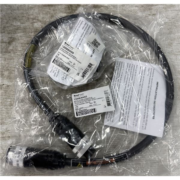 Brad Power #1300640453/CC4030K17M010G Cable w/#1300680099/TC40C40-200G Tee Assembly