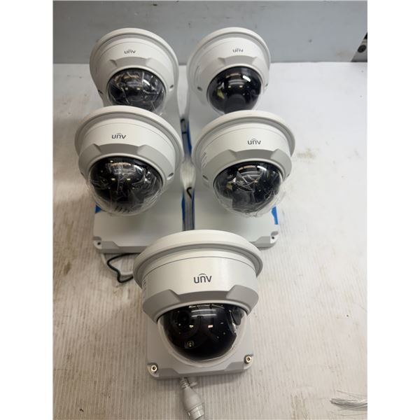 (5) UNV #IPC325LR3-VSPF28-D Cameras