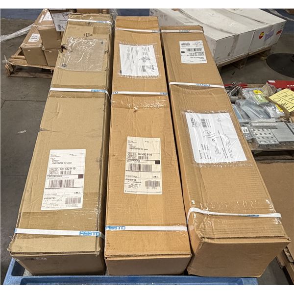 (3) Festo #EGC-80-600-TB-KF Toothed Belt Axis