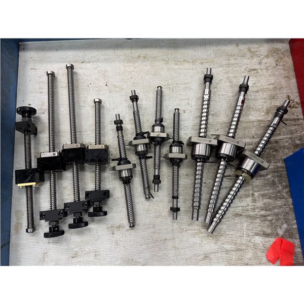 Lot of (11) Misc. THK-Samick Ground Ball Screws
