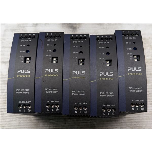 (5) Puls #PIC120-241C Power Supplies