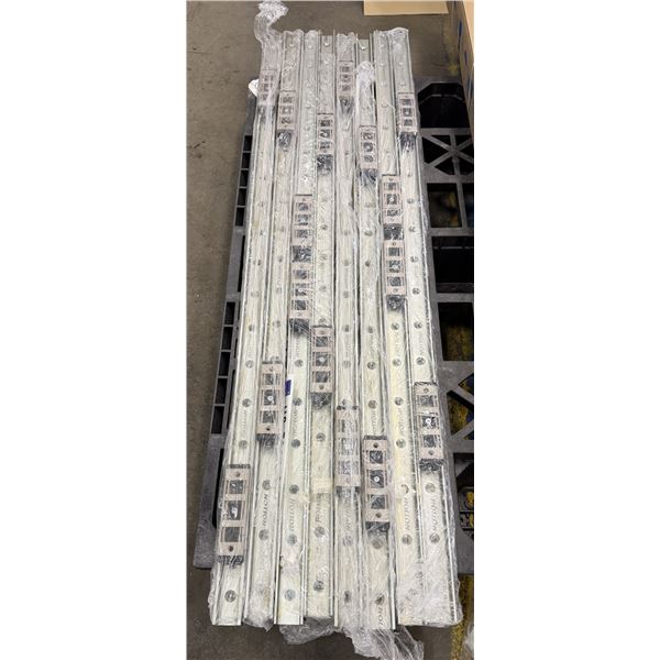 Lot of (8) Rollon #KLV43 Telescopic Linear Rails w/Blocks