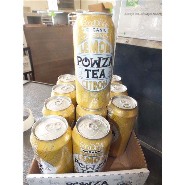 12 Cans Of Lemon Powza tea