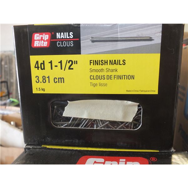 5 Boxes Of 4D 1 1/2" Finish Nails