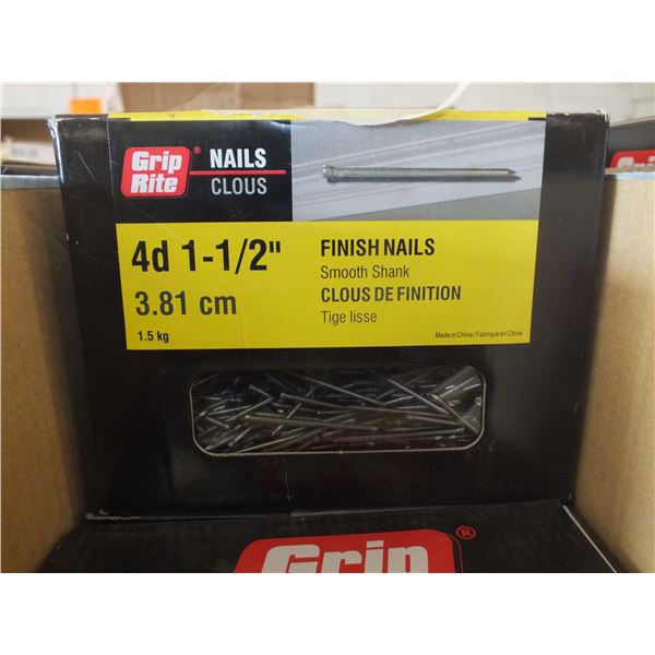 5 Boxes Of 4D 1 1/2" Finish Nails