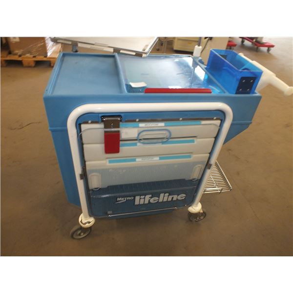 Medical Storage Cart On Wheels