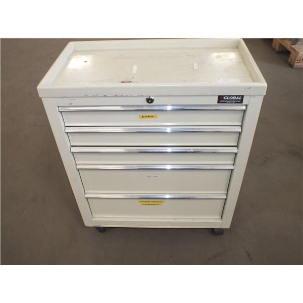 Small 5 Drawer Tool Chest On Wheels