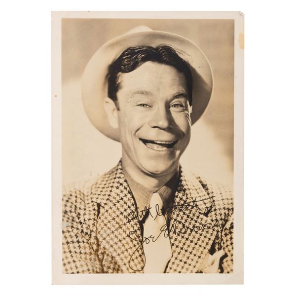 A Comedian Joe E. Brown Fan Card.