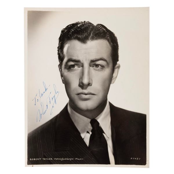 A Robert Taylor Signed Photograph.