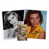 Image 1 : A Lauren Bacall Signed Photograph with Ephemera.