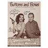 Image 1 : Jane Russell Signed Sheet Music for "Buttons and Bows" from “The Paleface.”