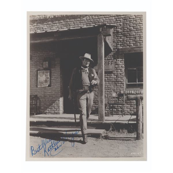 A John Wayne Signed Photograph.