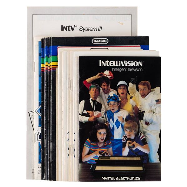 A Collection of Intellivision Game Instructions and Catalogs.