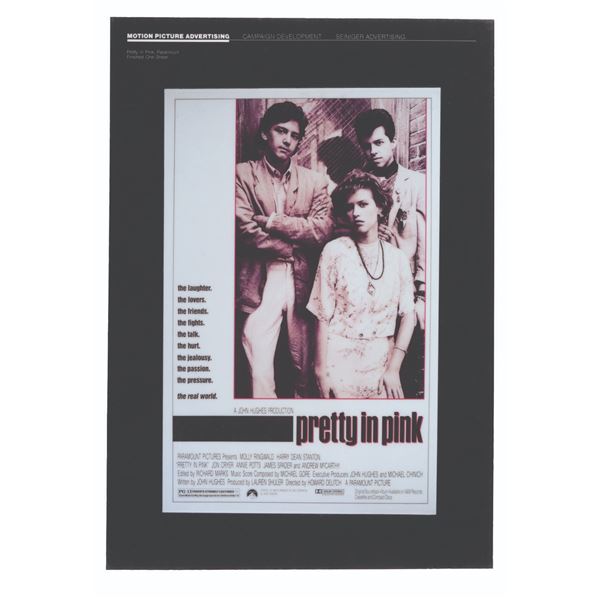 A "Pretty in Pink" One-Sheet Presentation Board.