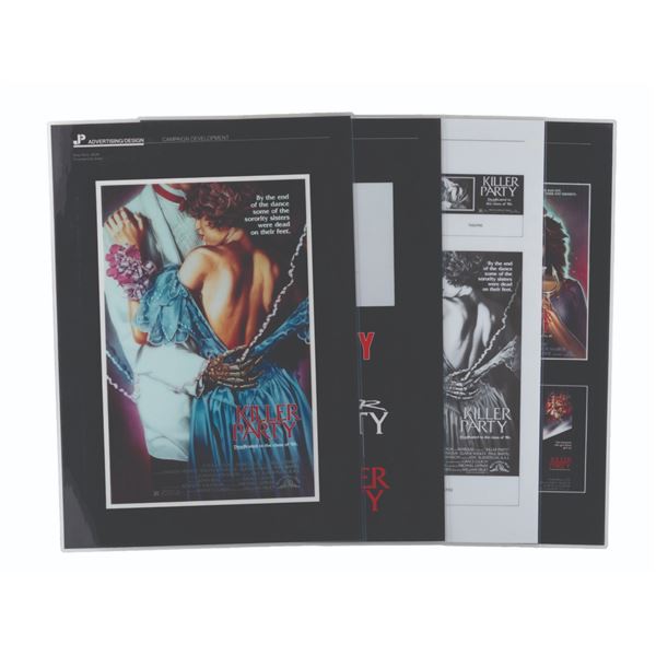 A Set of "Killer Party" Advertising Presentation Boards.