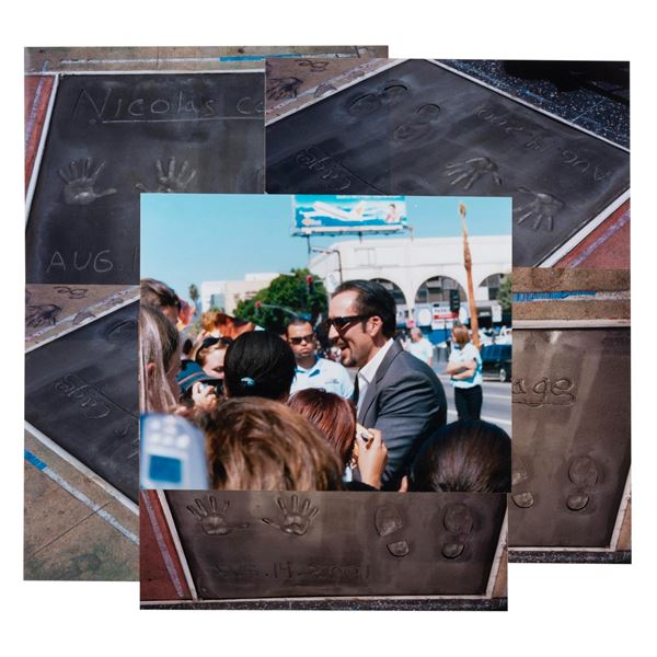 A Set of Nicolas Cage Chinese Theater Imprint Ceremony Photos.