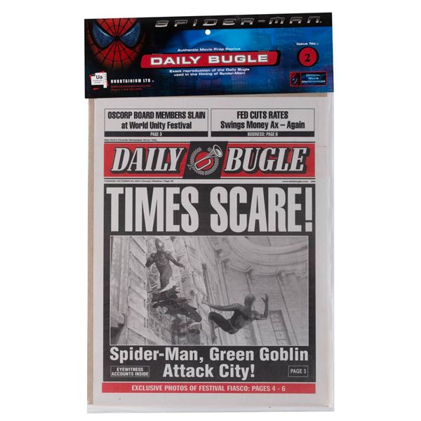 A “Spider-Man” Daily Bugle Prop Replica.