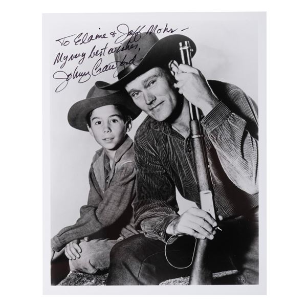 A Johnny Crawford Signed "The Rifleman" Photograph.