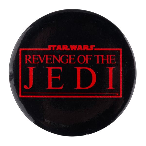 A Rare "Star Wars: Revenge of the Jedi" Button.