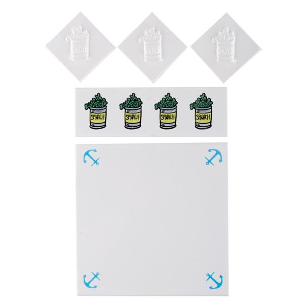 A Set of Popeye Prototype Decorative Tiles.