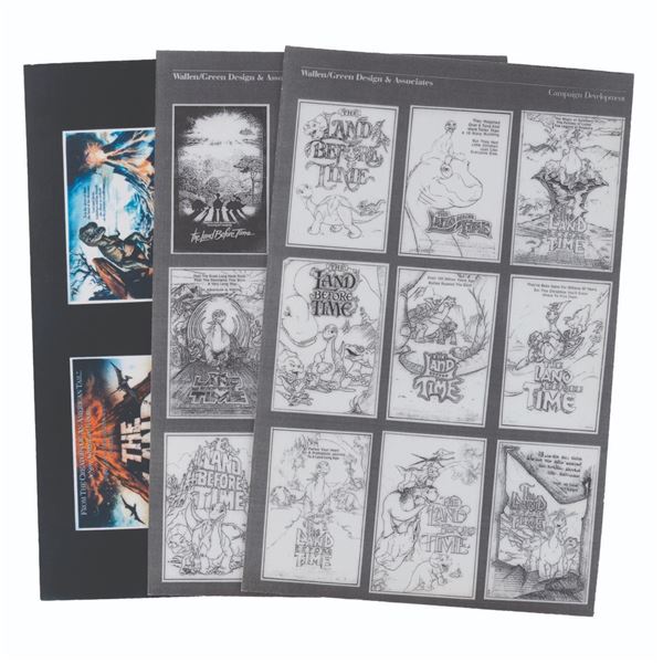 Three "The Land Before Time" Poster Presentation Boards.