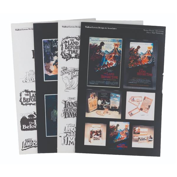 A Set of "The Land Before Time" Advertising Presentation Boards.