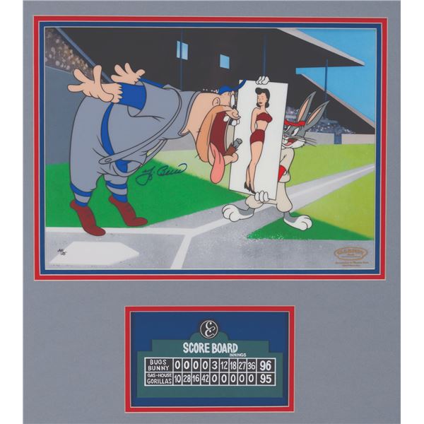 A Yogi Berra Signed Bugs Bunny Limited Edition Cel.