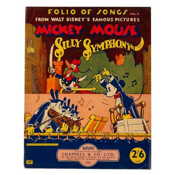 A "Mickey Mouse and Silly Symphony" Folio of Songs Vol. II.