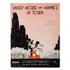 Image 1 : A "Mickey Mouse and Minnie's In Town" Sheet Music.