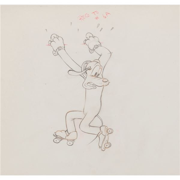 A "The Mad Doctor" Pluto Production Drawing.