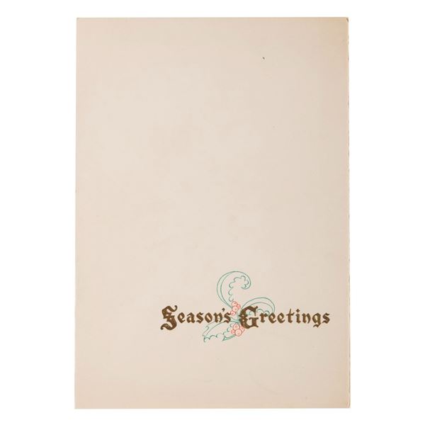 A "Snow White and the Seven Dwarfs" Christmas Card.