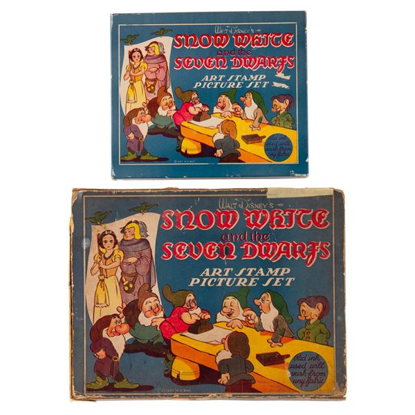 A Pair of Snow White Art Stamp Picture Sets.