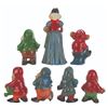 Image 9 : A Set of "Snow White and the Seven Dwarfs" Terracotta Figurines.