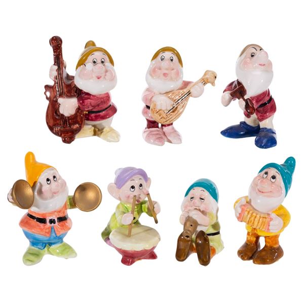 A Schmid "Snow White and the Seven Dwarfs” Ceramic Figurine Set.