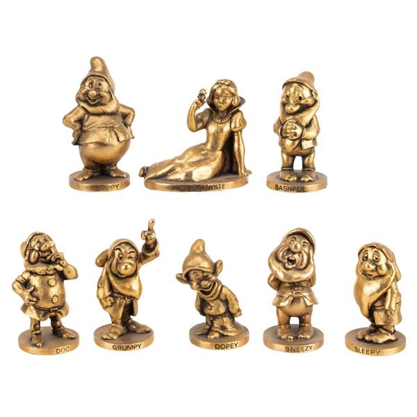 A "Snow White and the Seven Dwarfs" Fine Pewter Set.