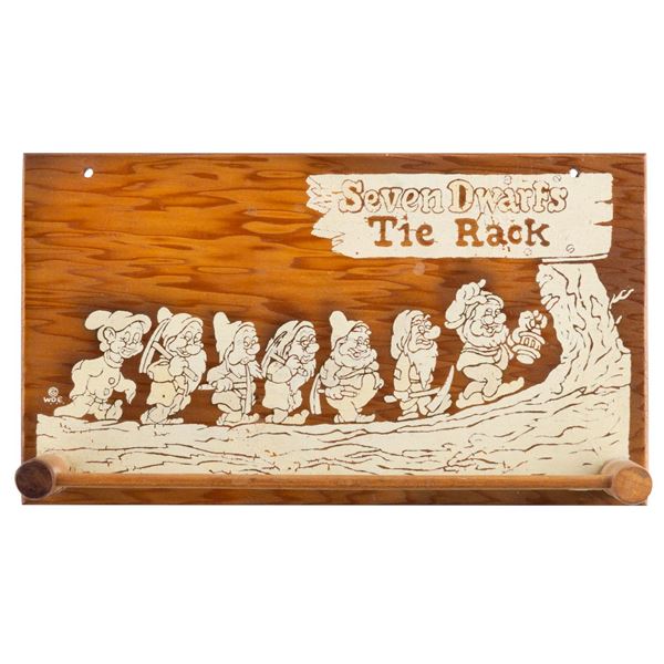 A "Snow White and the Seven Dwarfs" Tie Rack.