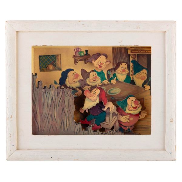 A "Snow White and the Seven Dwarfs" Seven Dwarfs Shadow Box Music Box.