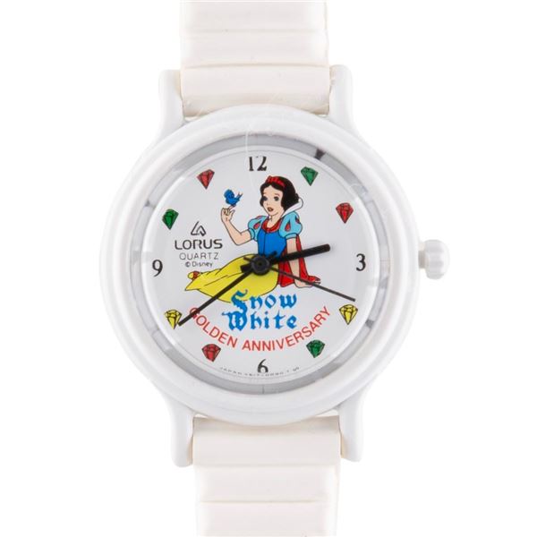 A "Snow White" 50th Anniversary Lorus Wristwatch.