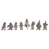 Image 1 : A Set of Sterling Silver "Snow White and the Seven Dwarfs" Charms.