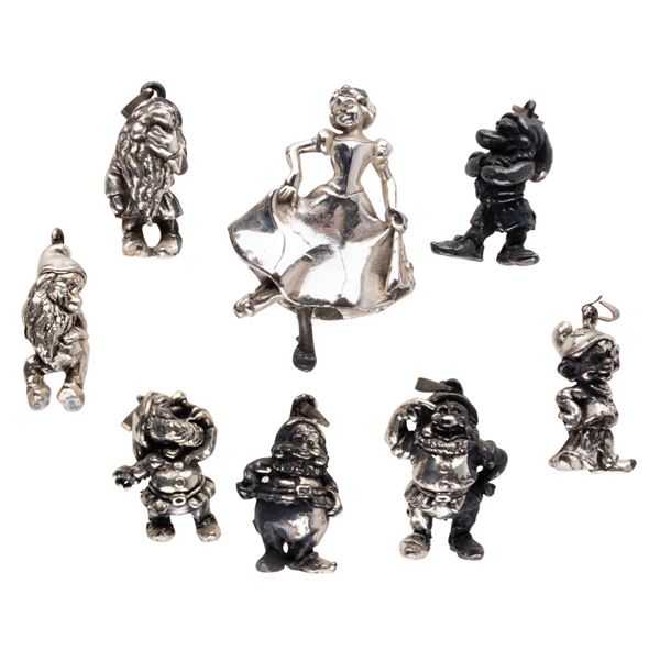 A "Snow White" Sterling Silver Charm Set.