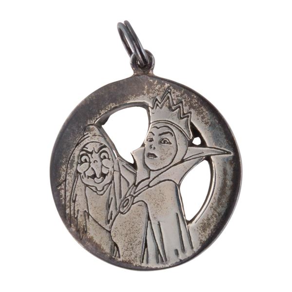 A Silver "Snow White" Evil Queen Pendant.