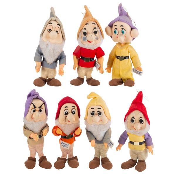 A Set of Gunderful Creations "Snow White" Dwarf Dolls.