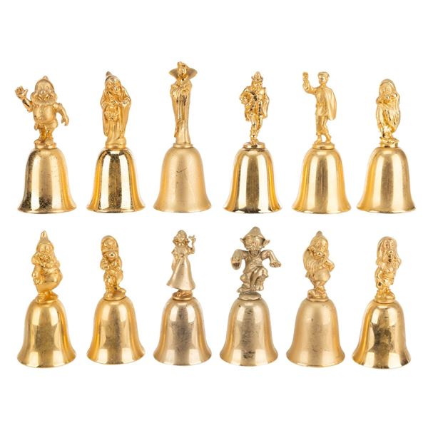 A Set of "Snow White and the Seven Dwarfs" Bells.