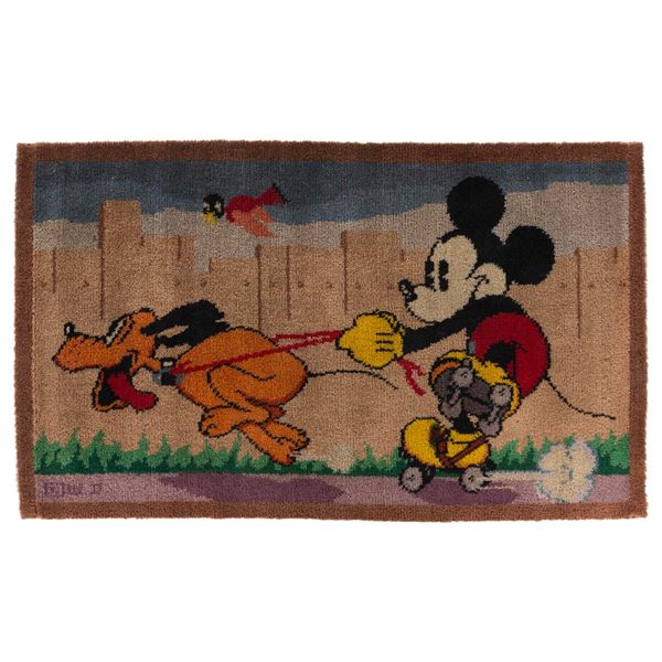 An Alexander Smith Mickey Mouse Tapestry.