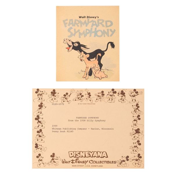 A Walt Disney's "Farmyard Symphony" Penny Book.